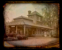 Antique Amber Train Station