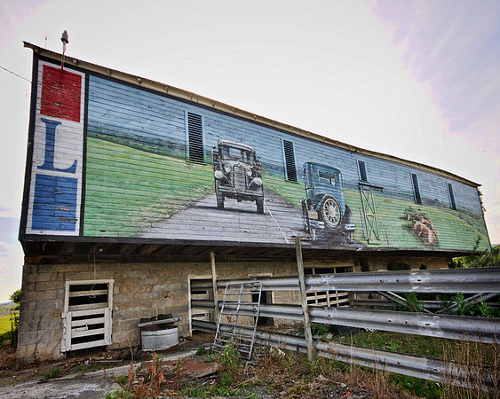 Lincoln Highway Art  Barn Side