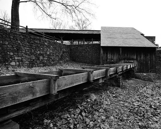 Sideview of the trough