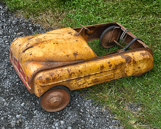 Old Yellow Pedal Car