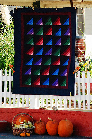 Quilt and Pumpkins