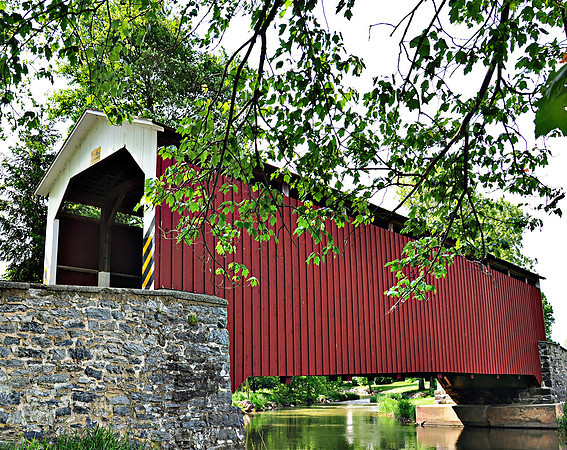 Erb's Mill Covered Bridge Close View