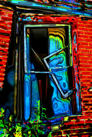 Broken Window Melted
